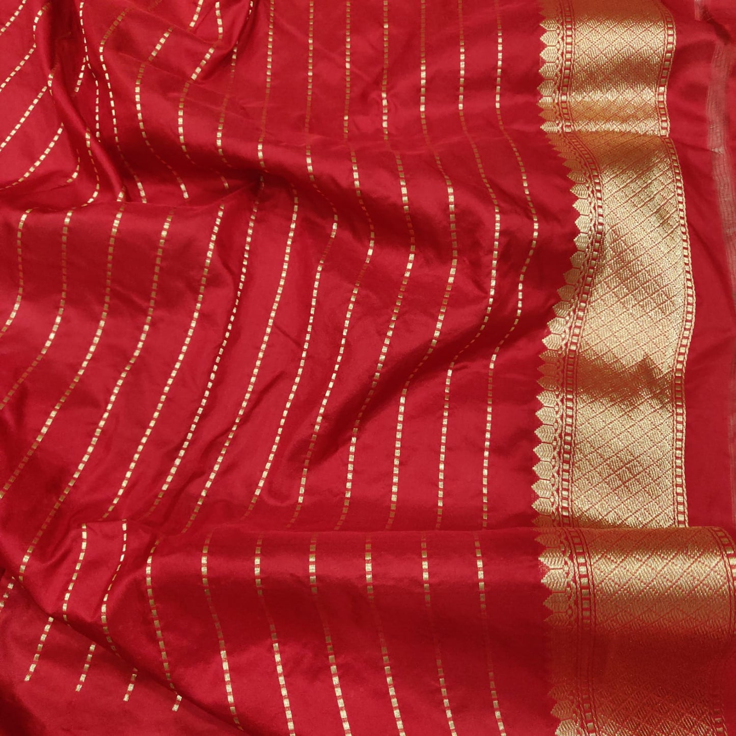 Yellow kora handwoven kadwa saree - Saffronfashionindia