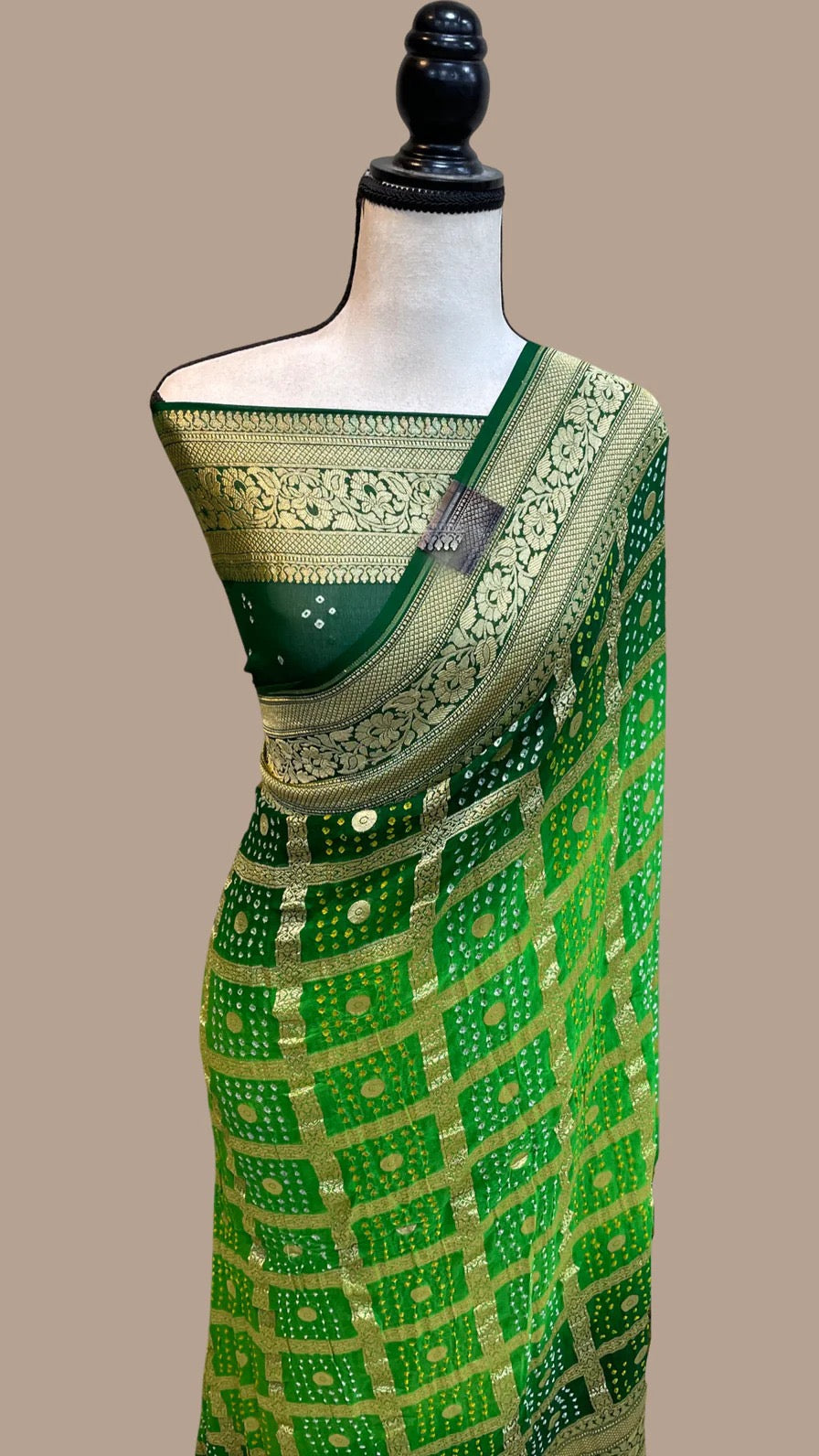 Mariah gorgette Banarsi sarees - Saffronfashionindia