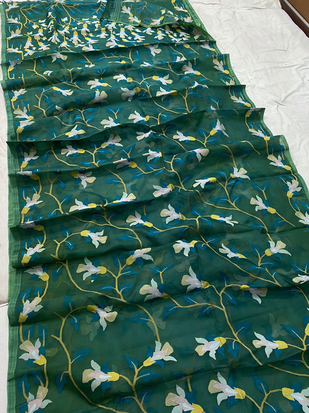 Gremash jamdani saree - Saffronfashionindia