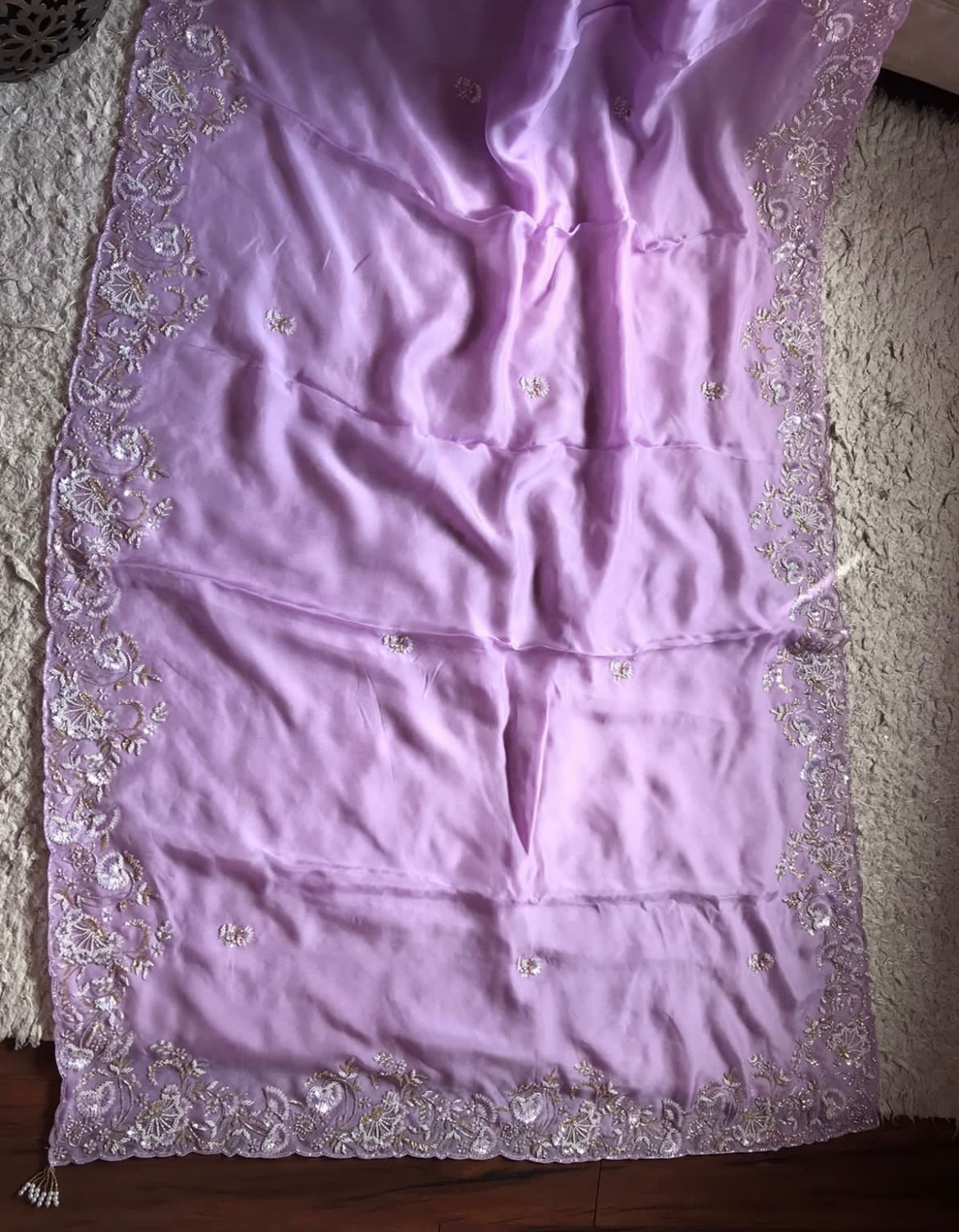 Trending organza silk saree - Saffronfashionindia