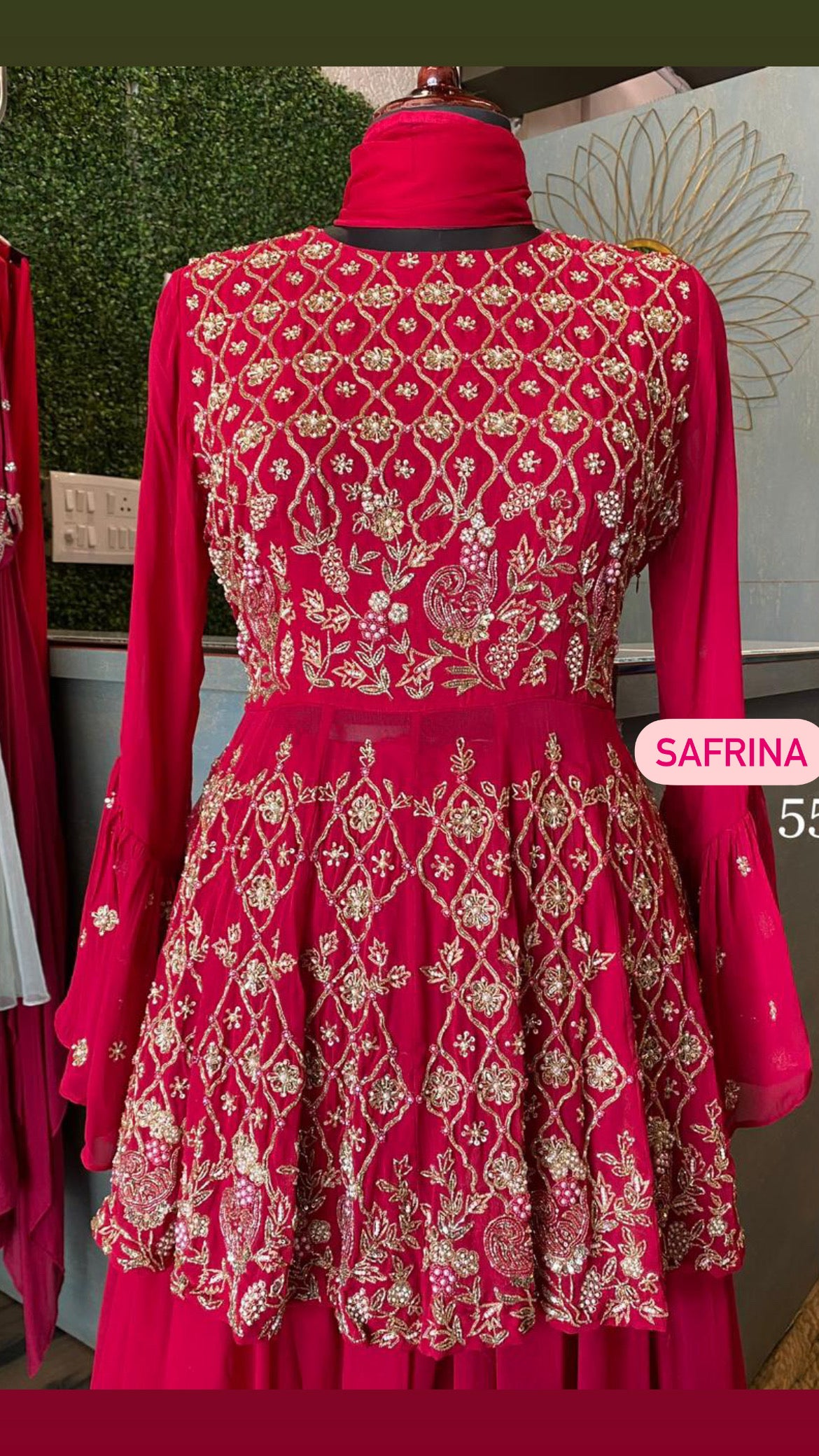 Gulashi peplum styled kurta dress - Saffronfashionindia