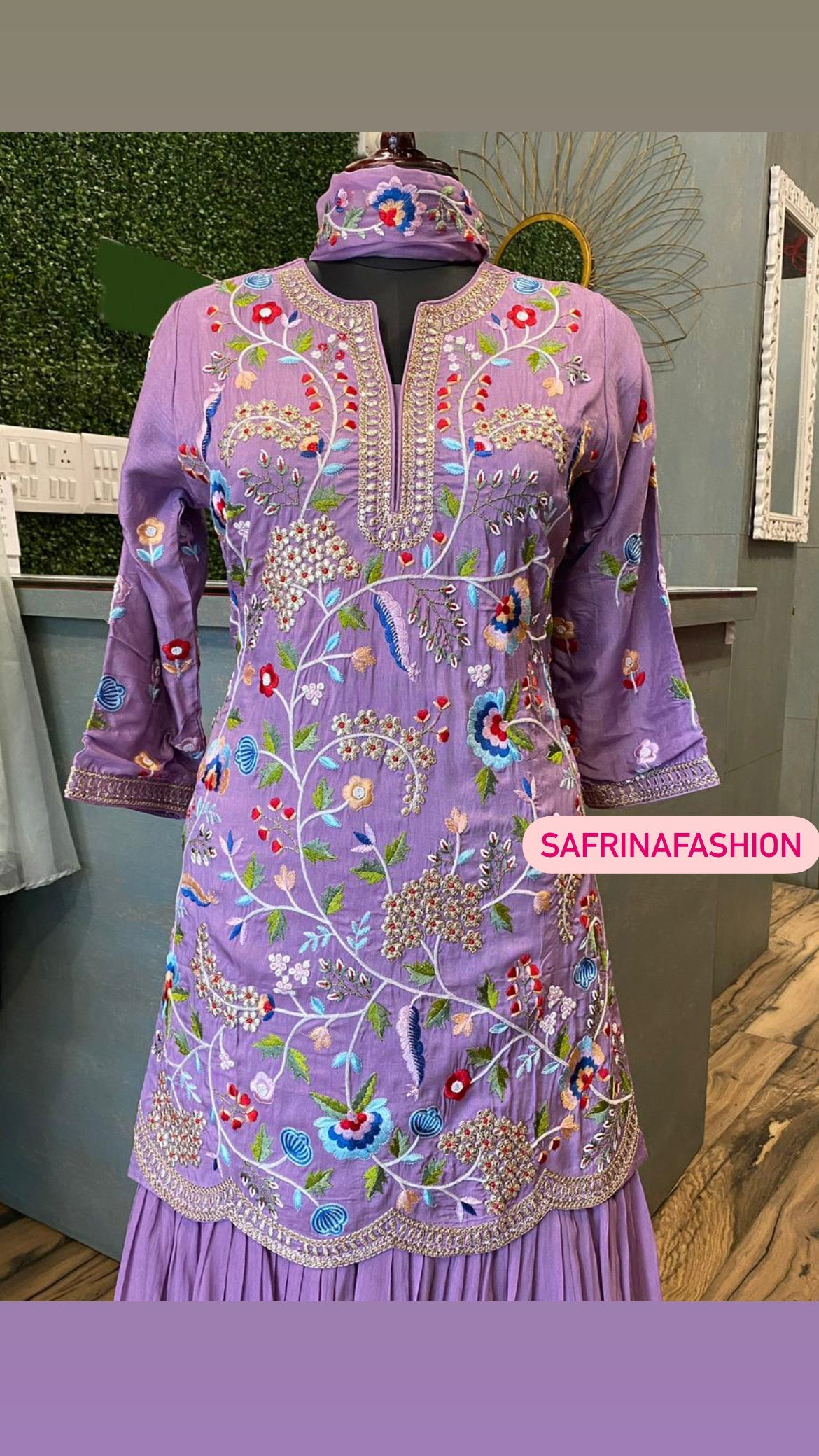 Maria kurta sharara dress partywear dress Saffronfashion