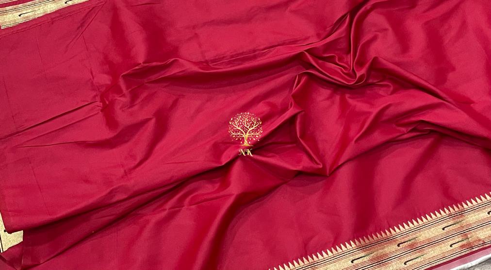 Handwoven muniya soft silk sarees - Saffronfashionindia