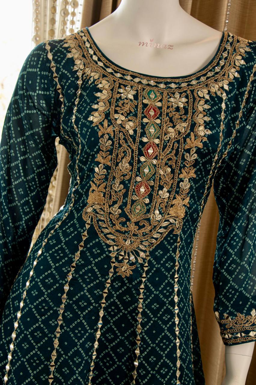 Faiza Anarkali Pakistani dress - Saffronfashionindia