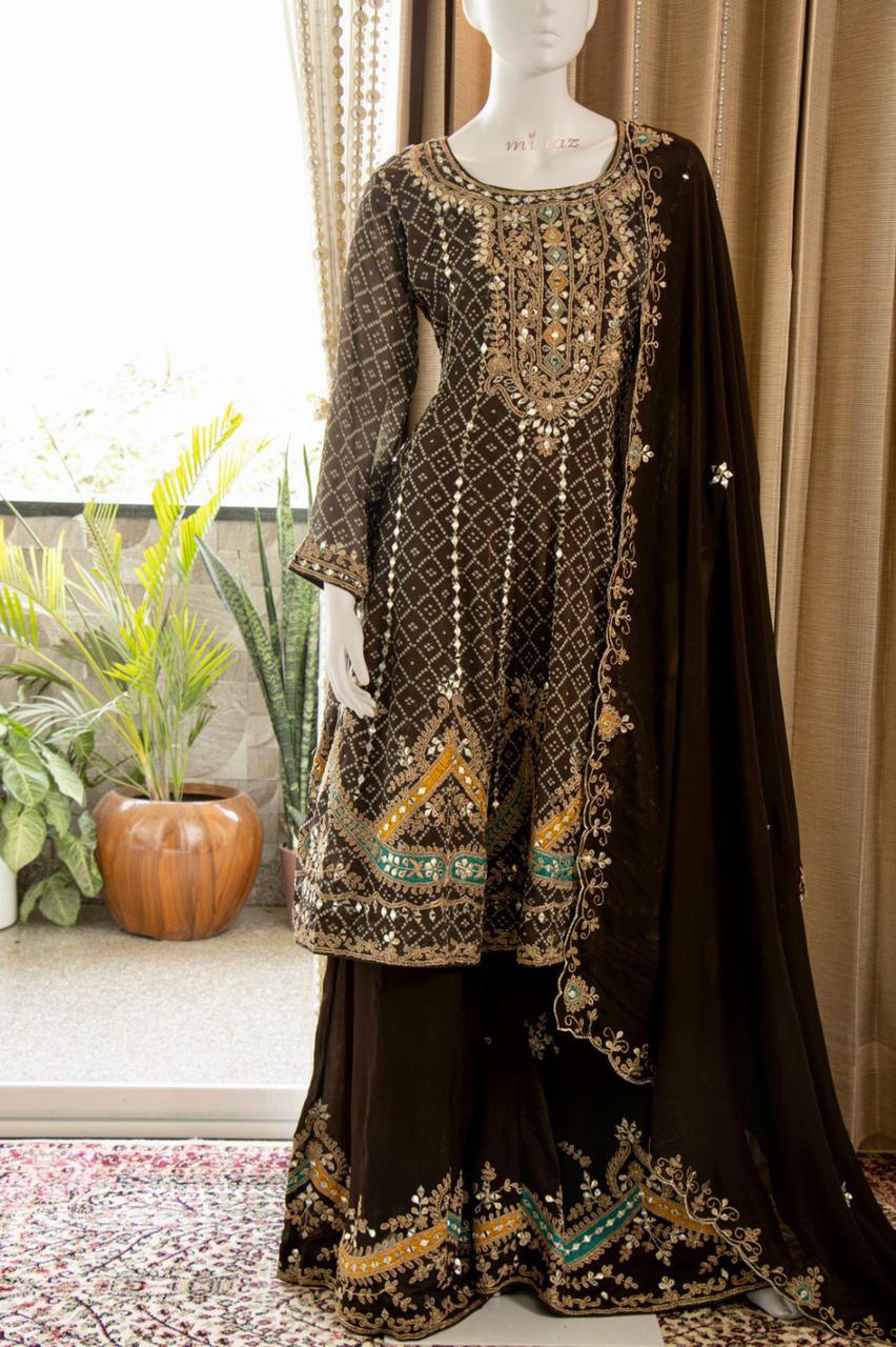 Faiza Anarkali Pakistani dress - Saffronfashionindia