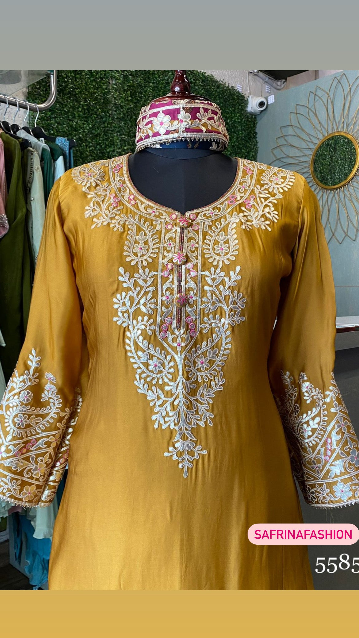Yashika organza kurta dress - Saffronfashionindia