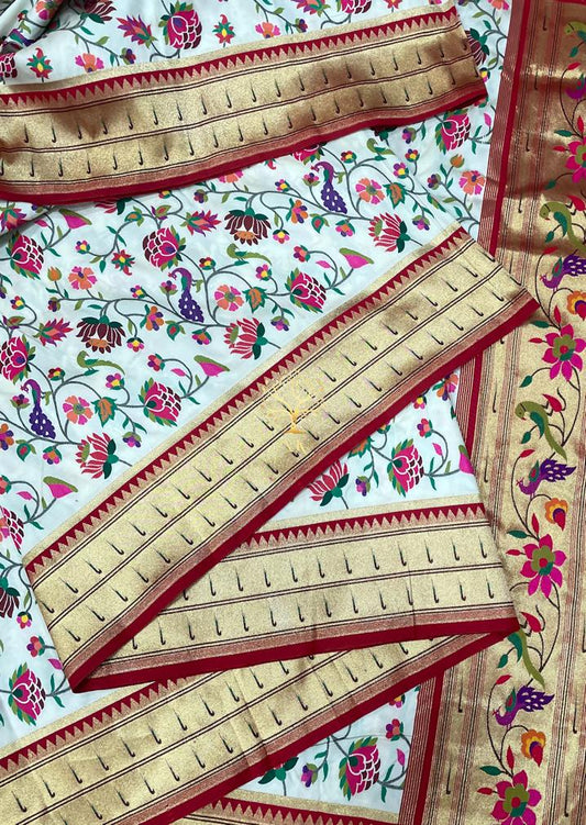 Handwoven muniya soft silk sarees - Saffronfashionindia