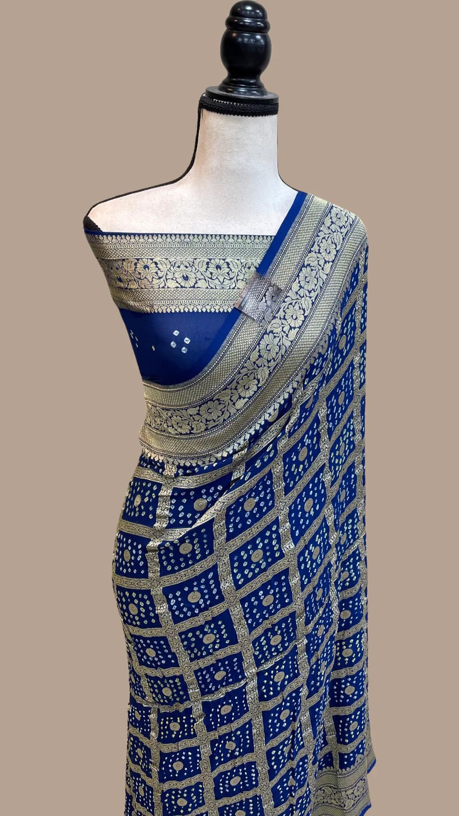 Mariah gorgette Banarsi sarees - Saffronfashionindia
