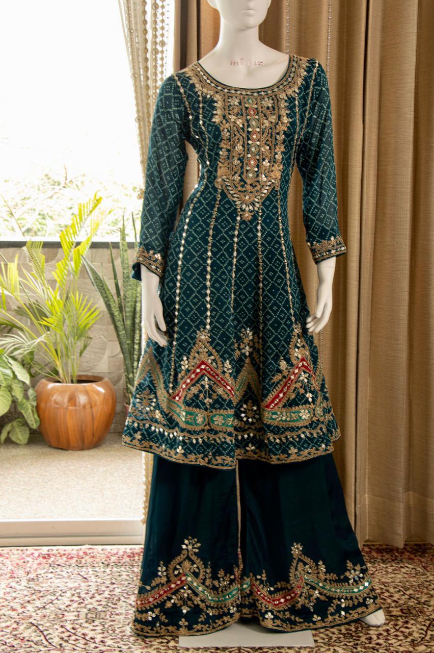 Faiza Anarkali Pakistani dress - Saffronfashionindia
