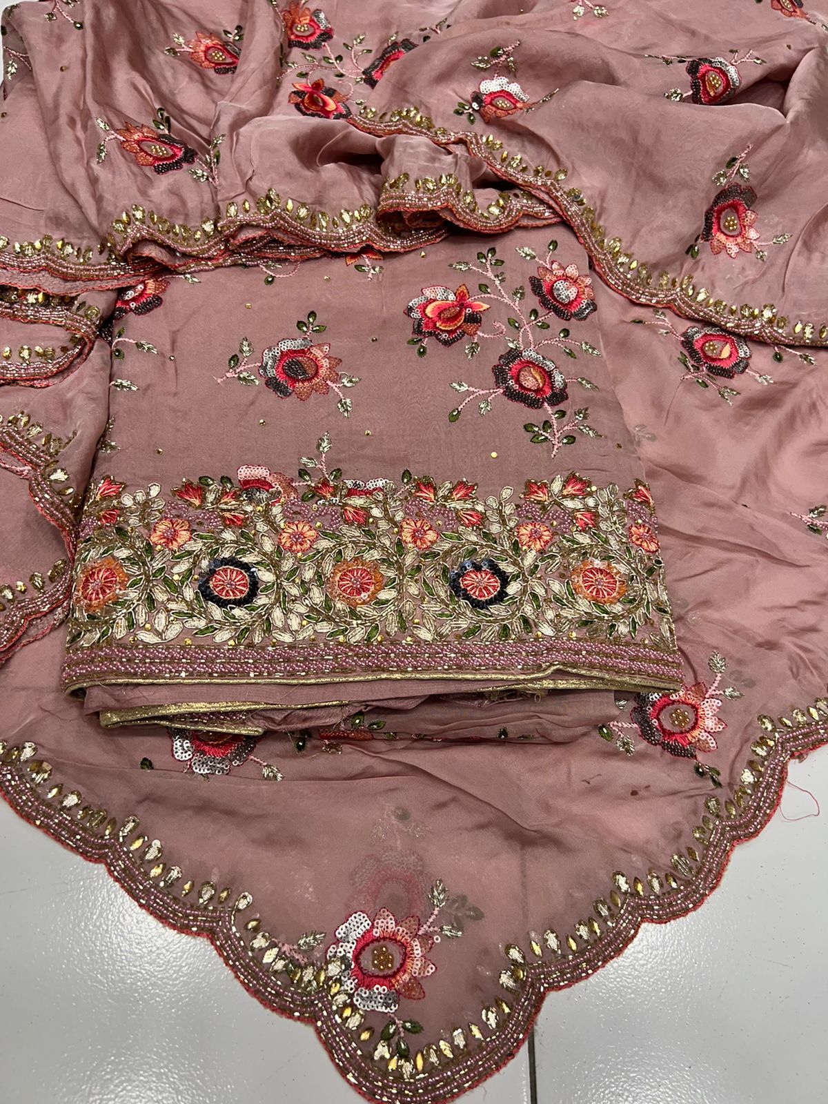 Raivat organza punjabi salwar suit Indian suit - Saffronfashionindia