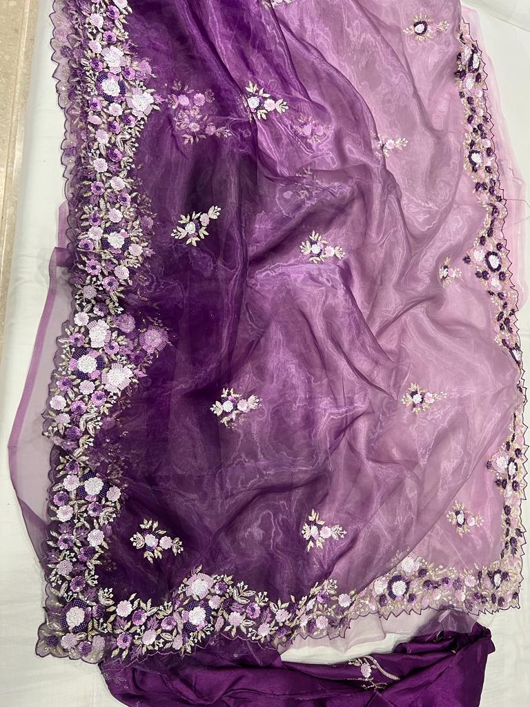 Viranika sequins tissue sexy saris - Saffronfashionindia