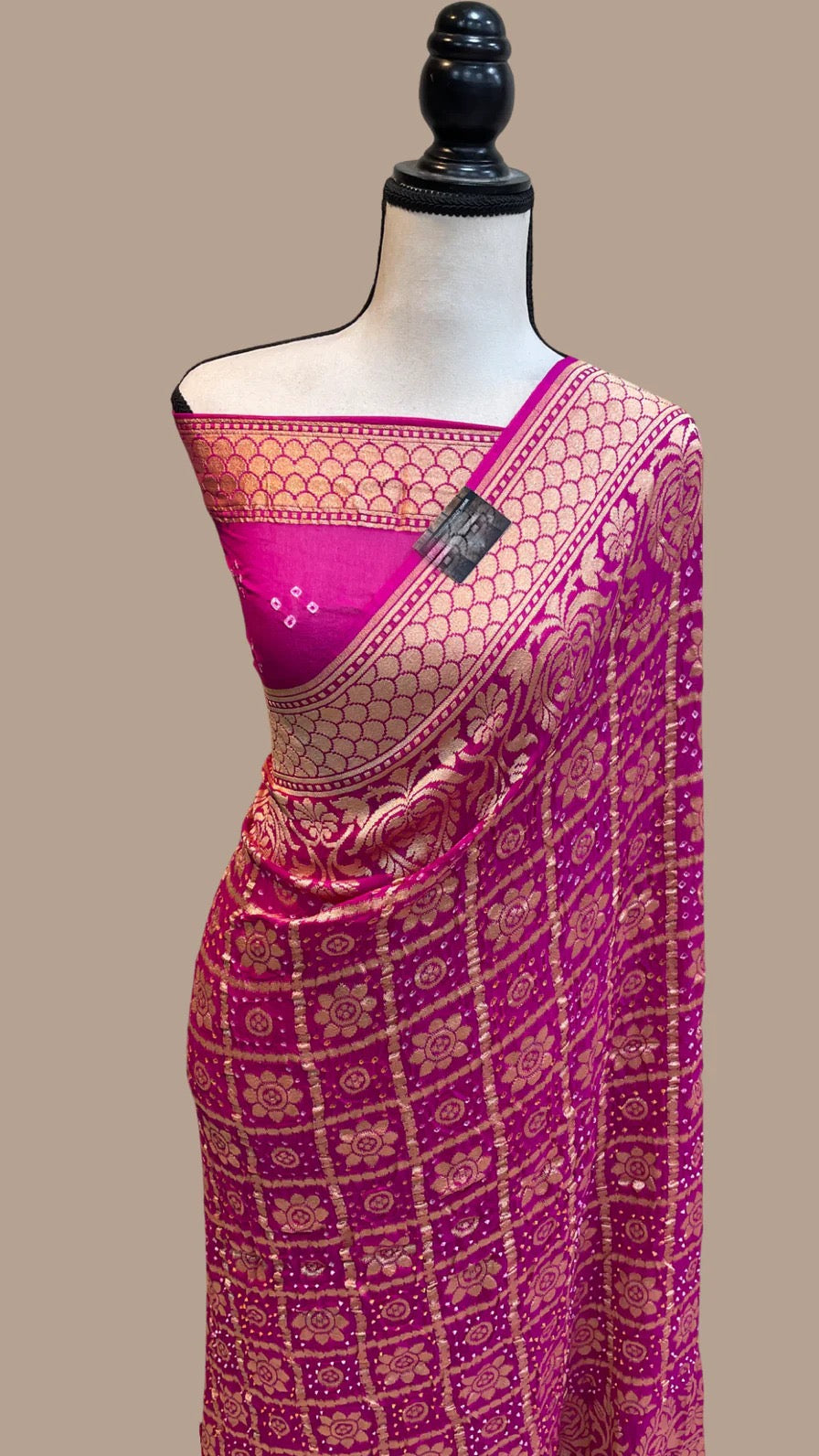Mariah gorgette Banarsi sarees - Saffronfashionindia
