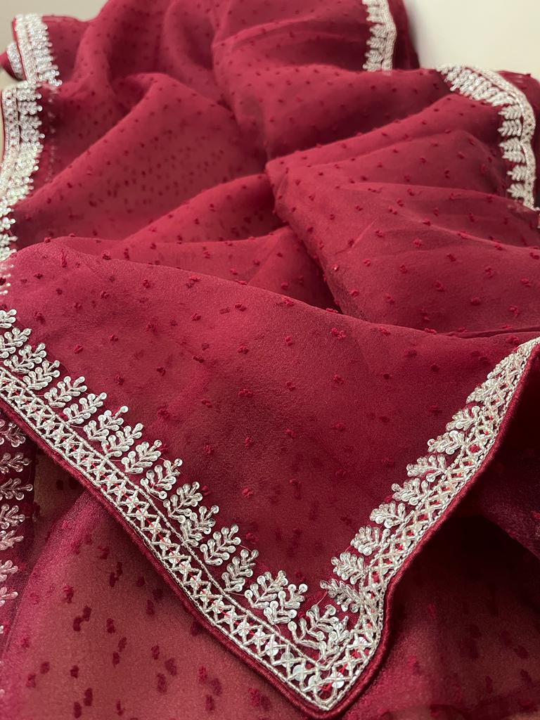 Lavasha organza saree beautiful saree women sari - Saffronfashionindia