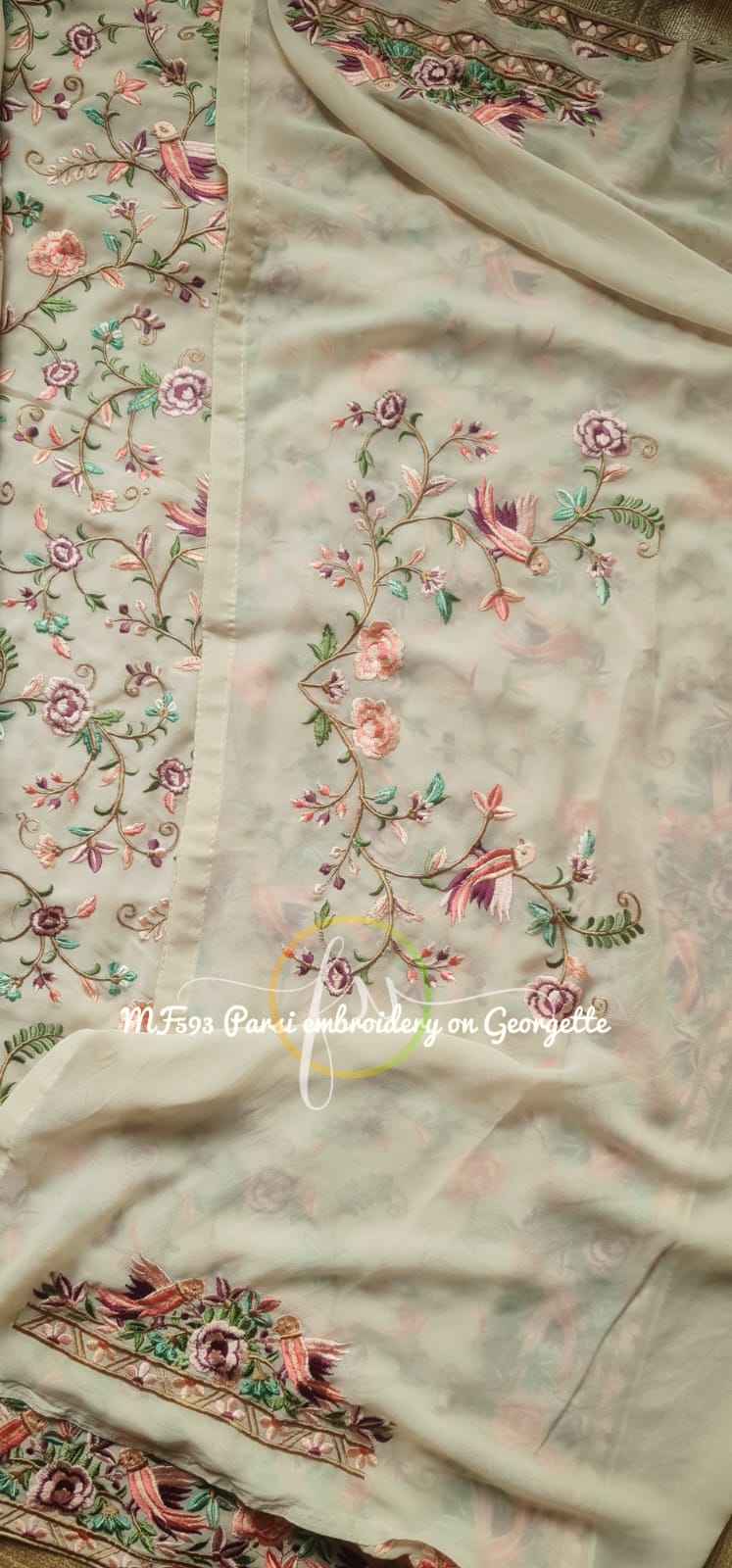 Kiasha Parsi inspired sari - Saffronfashionindia