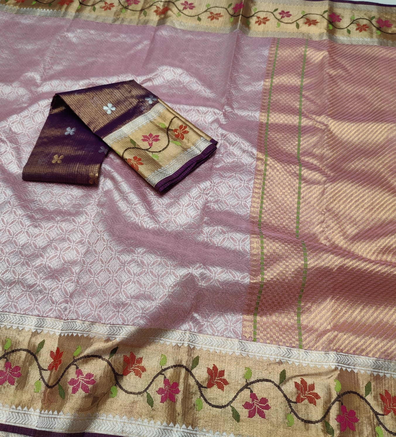Jamawar zari kota sarees Indian saree - Saffronfashionindia