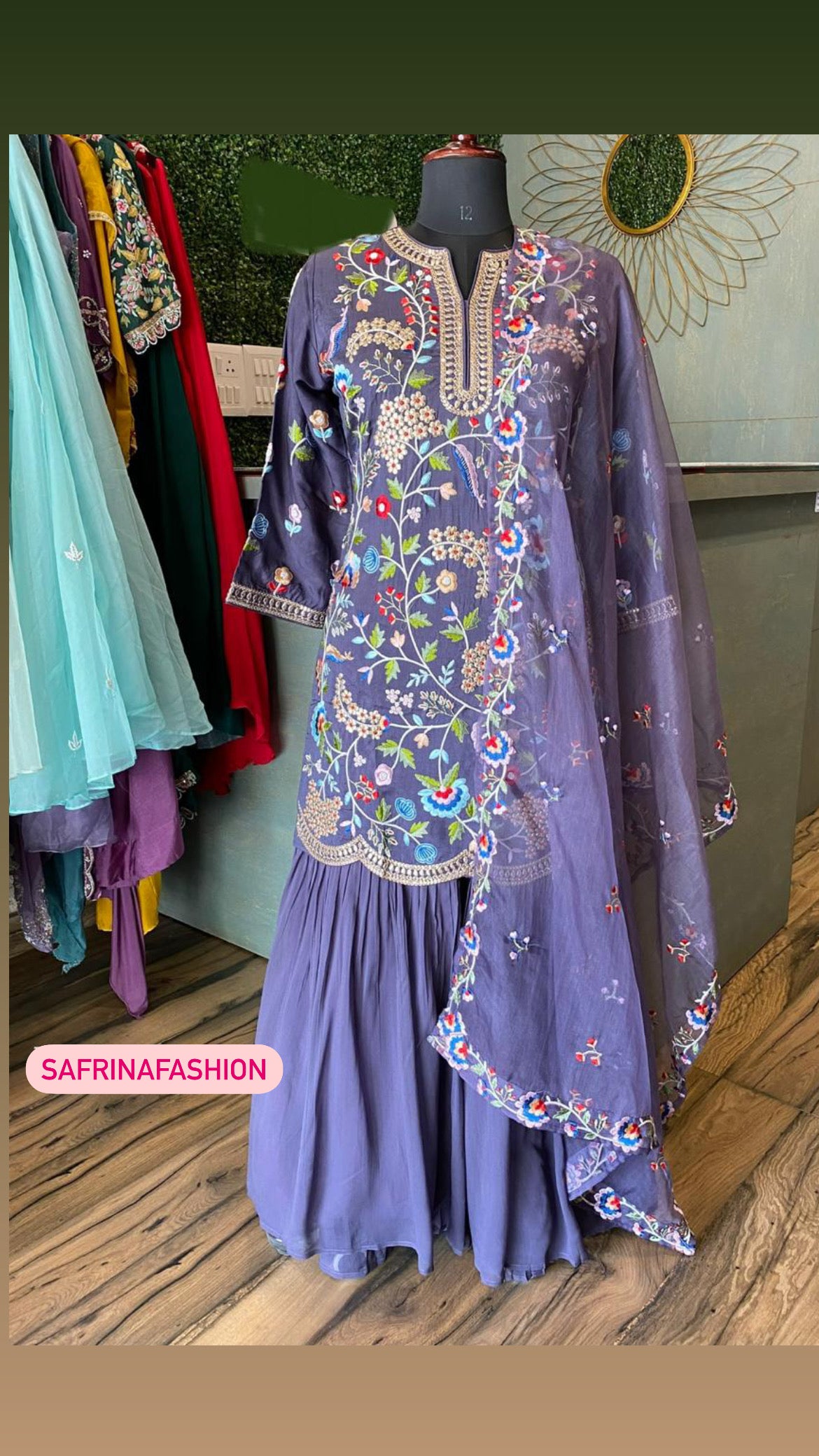 Lima gharara dress sangeet dress - Saffronfashionindia