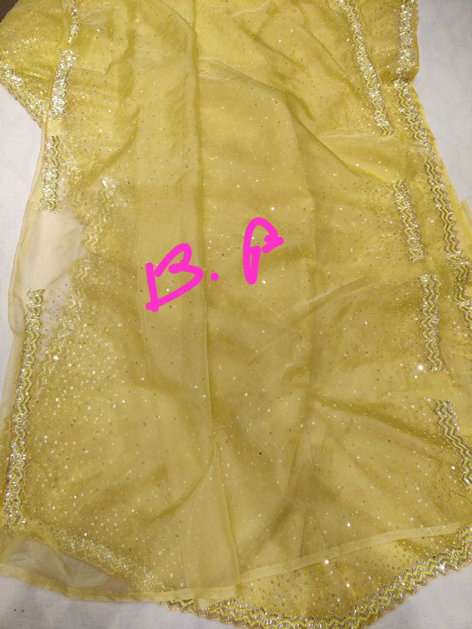 Kunti organza sequence saree - Saffronfashionindia