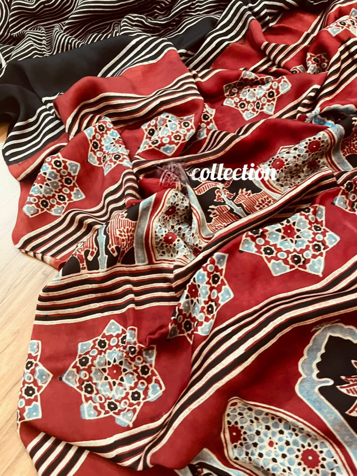 Vanisha amrakhand modal silk saree - Saffronfashionindia