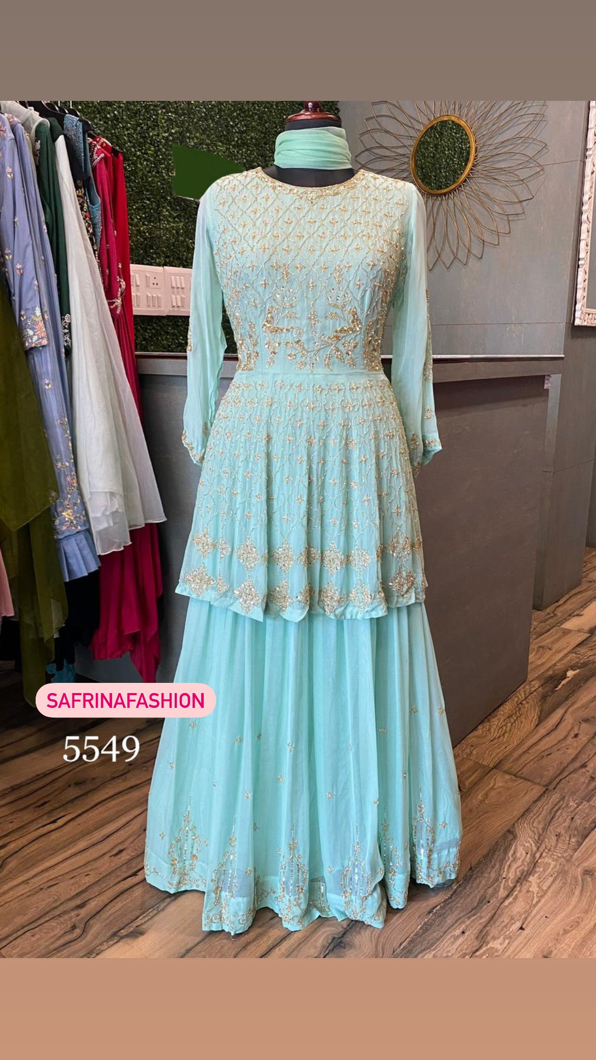 Masibha peplum kurta dress - Saffronfashionindia