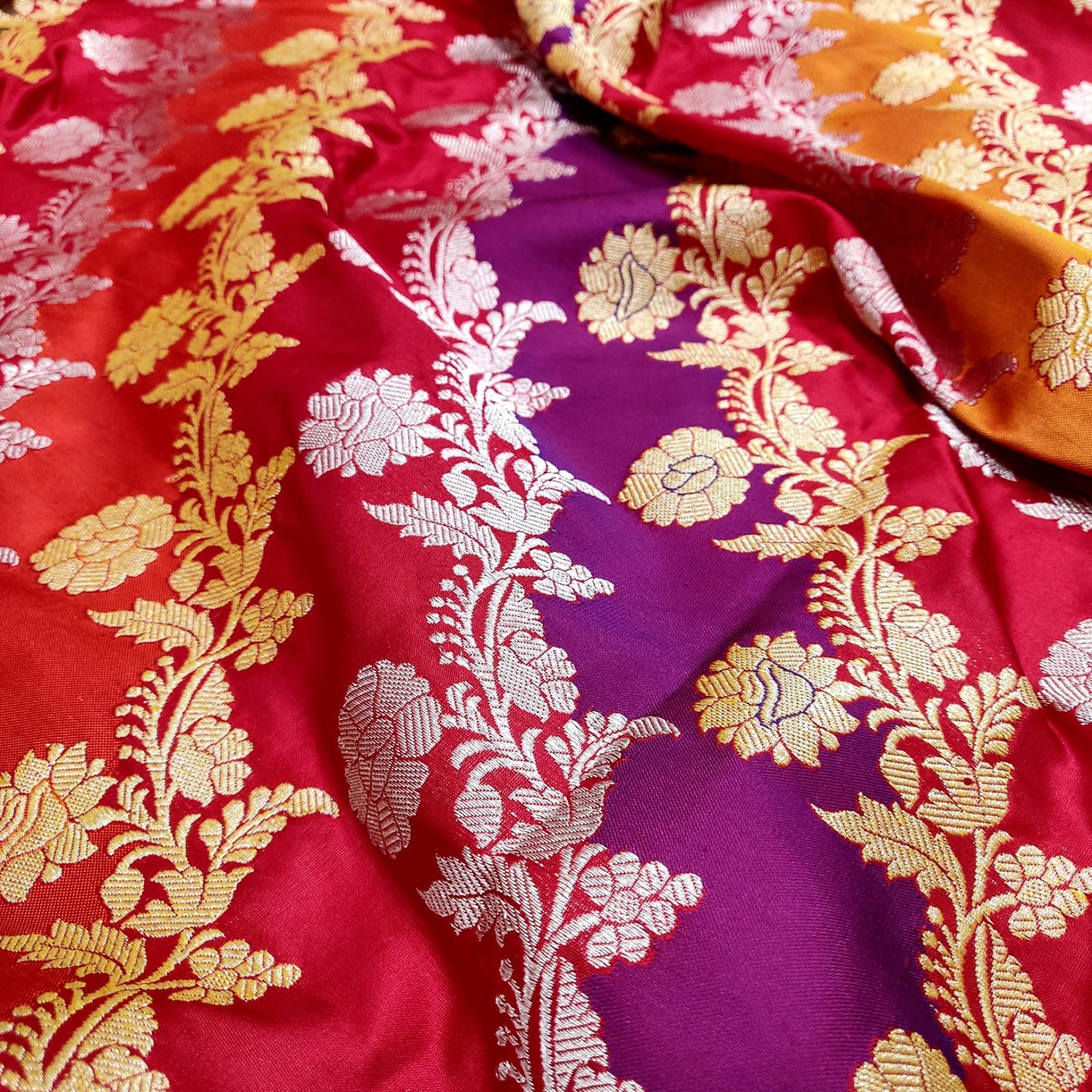 Rangkat handwoven Katan silk sarees - Saffronfashionindia