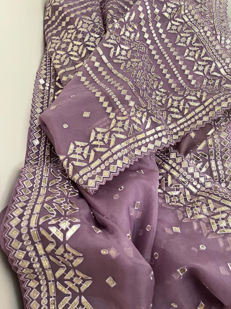Rivisha organza sarees women clothing - Saffronfashionindia