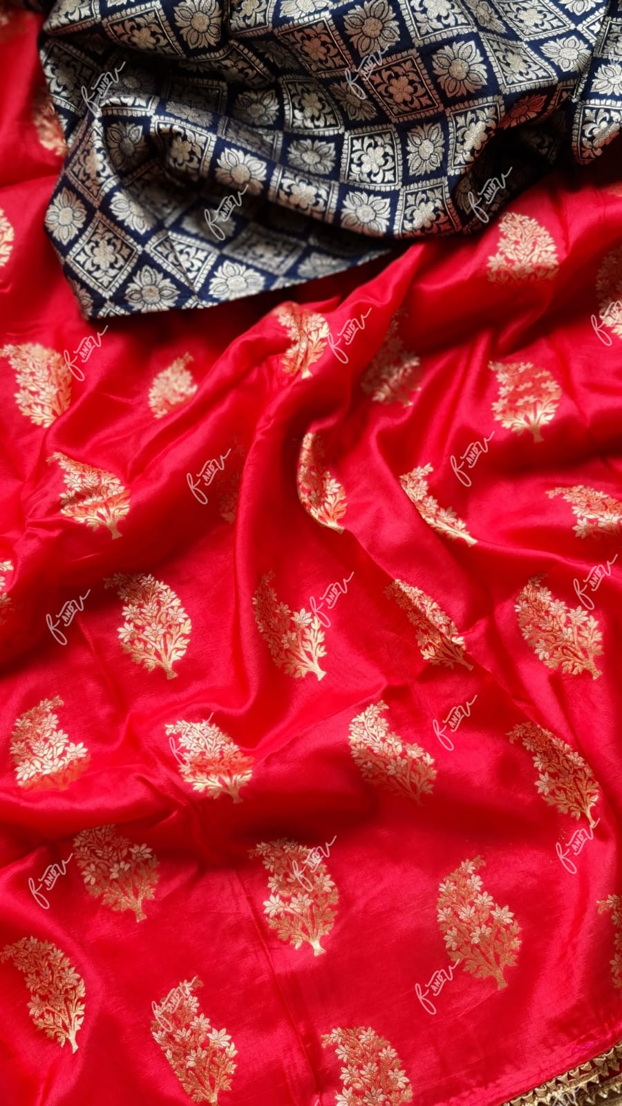 Munga floral crepe sarees - Saffronfashionindia