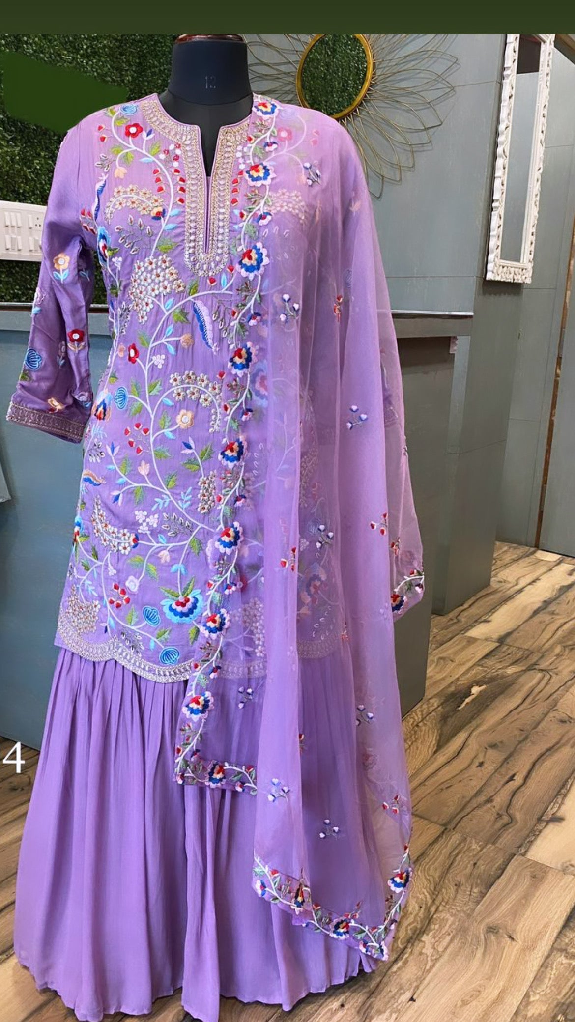 Maria kurta sharara dress partywear dress Saffronfashion