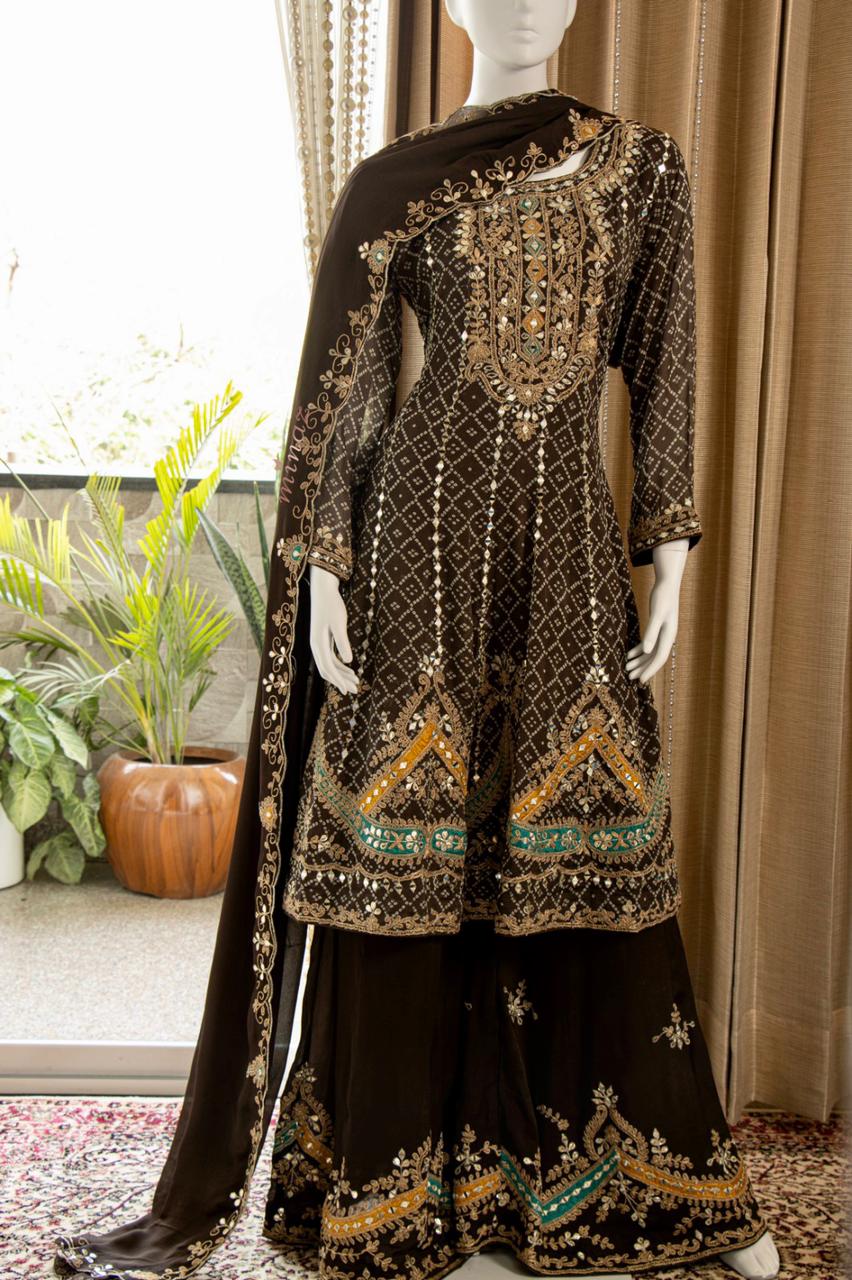 Faiza Anarkali Pakistani dress - Saffronfashionindia