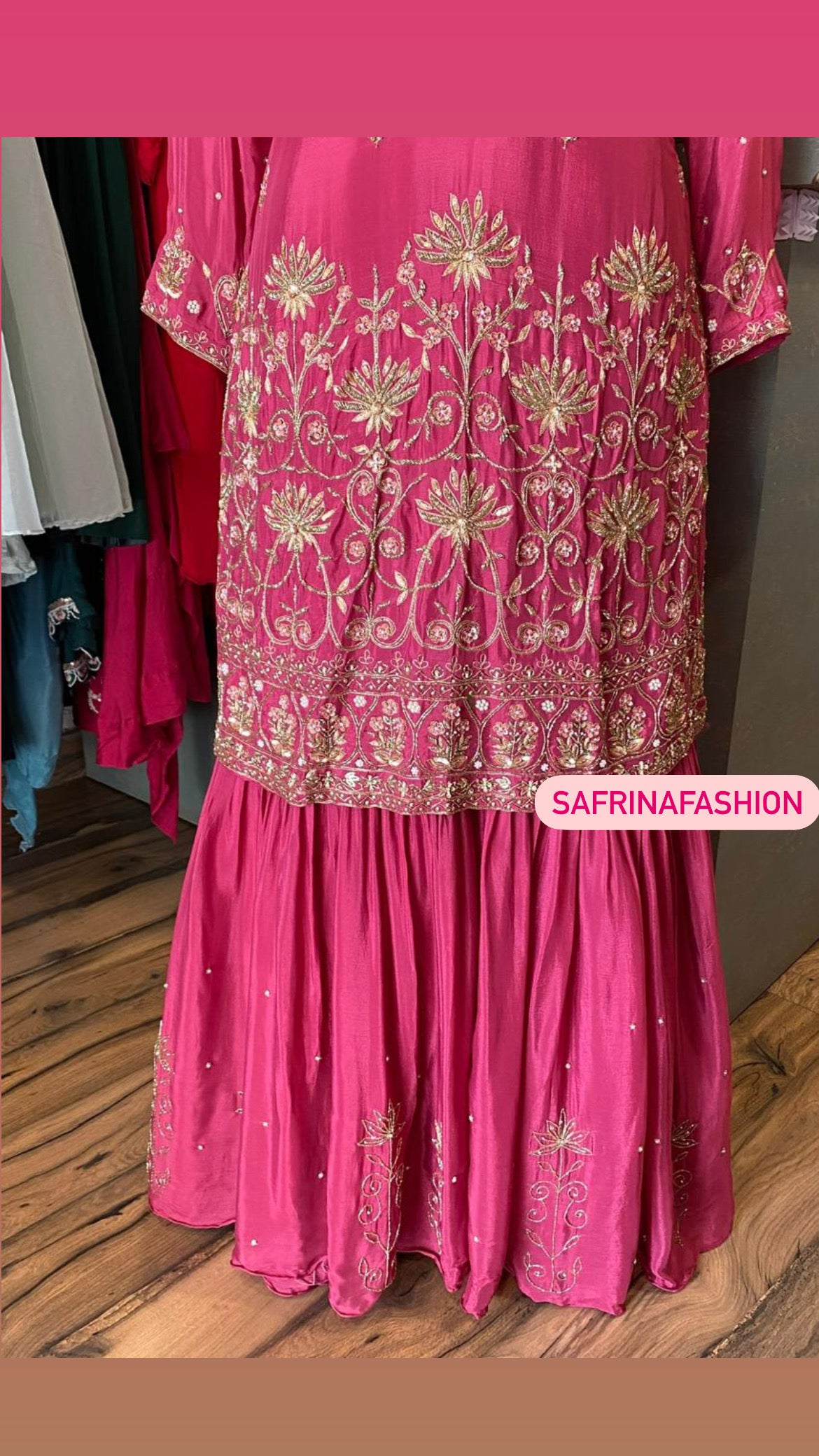 Devri Indian salwar suit reception dress - Saffronfashionindia