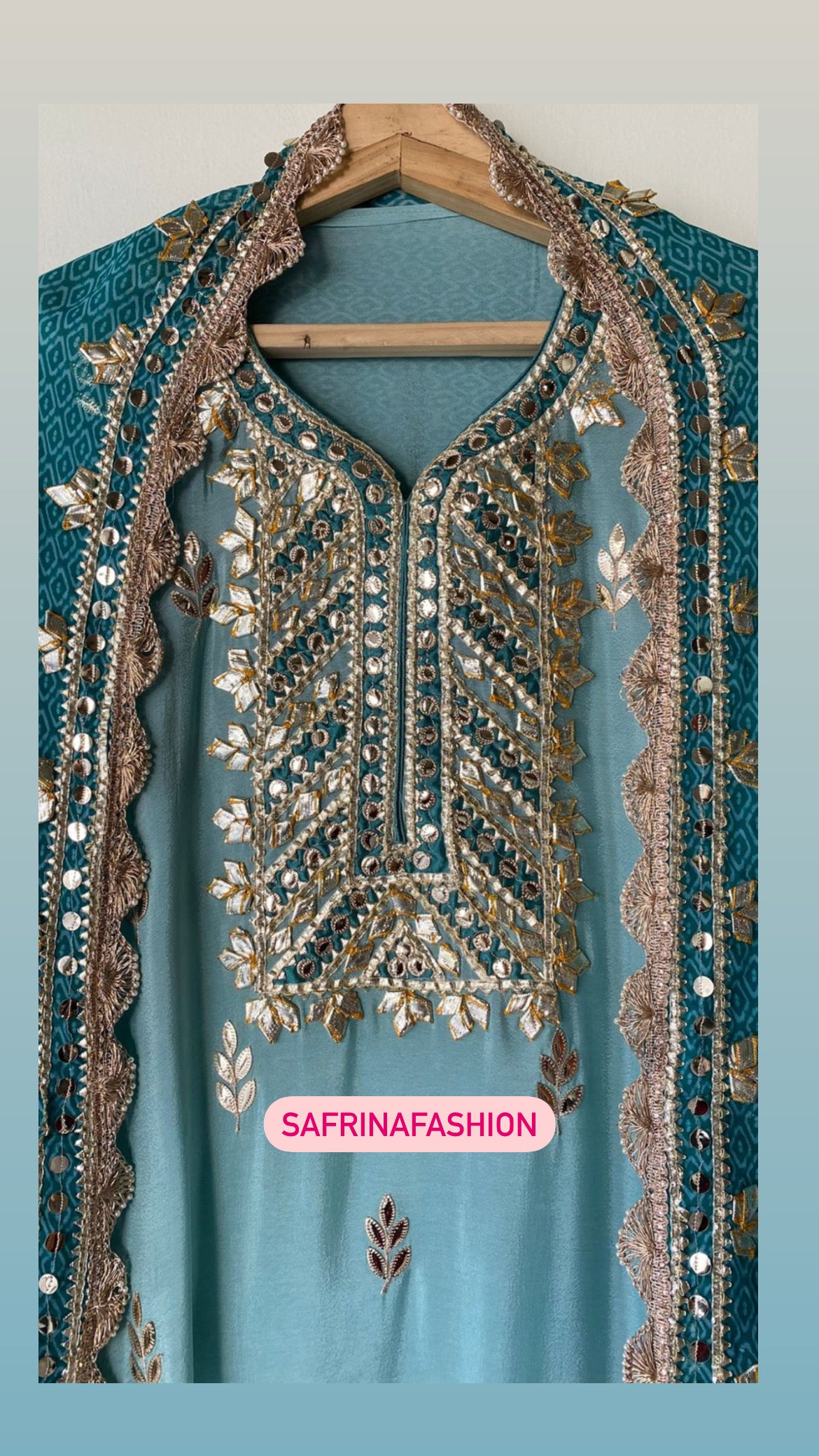 Kiwi kurta sharara dess - Saffronfashionindia