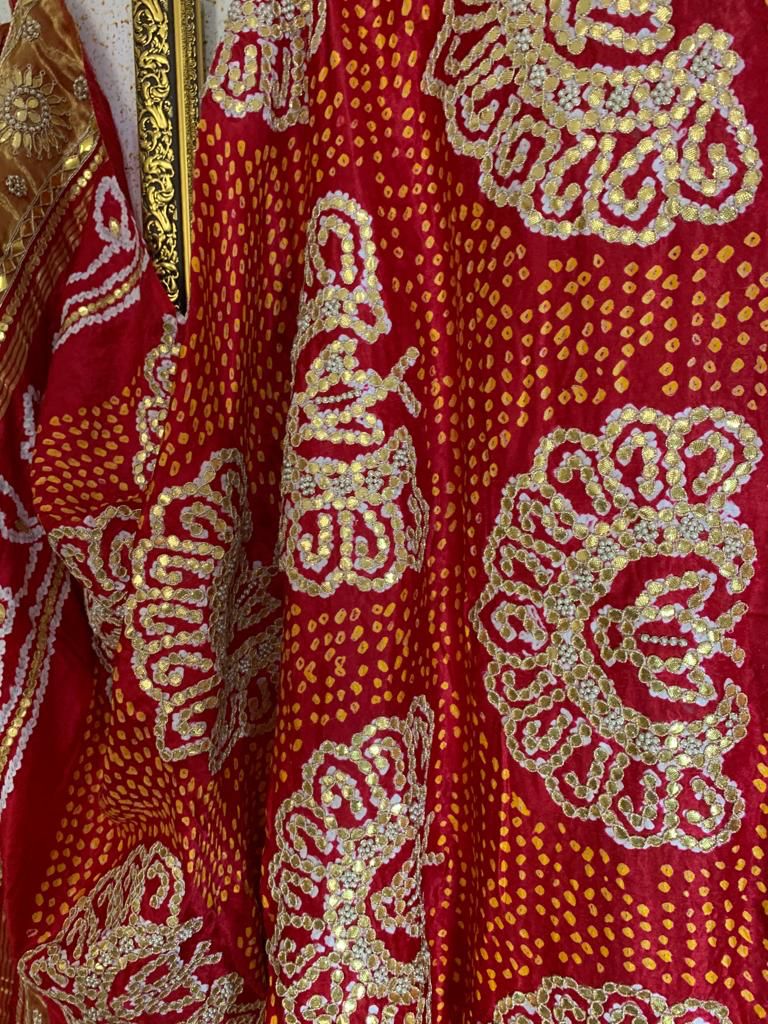 Zinava gajji silk embroidered dupatta - Saffronfashionindia