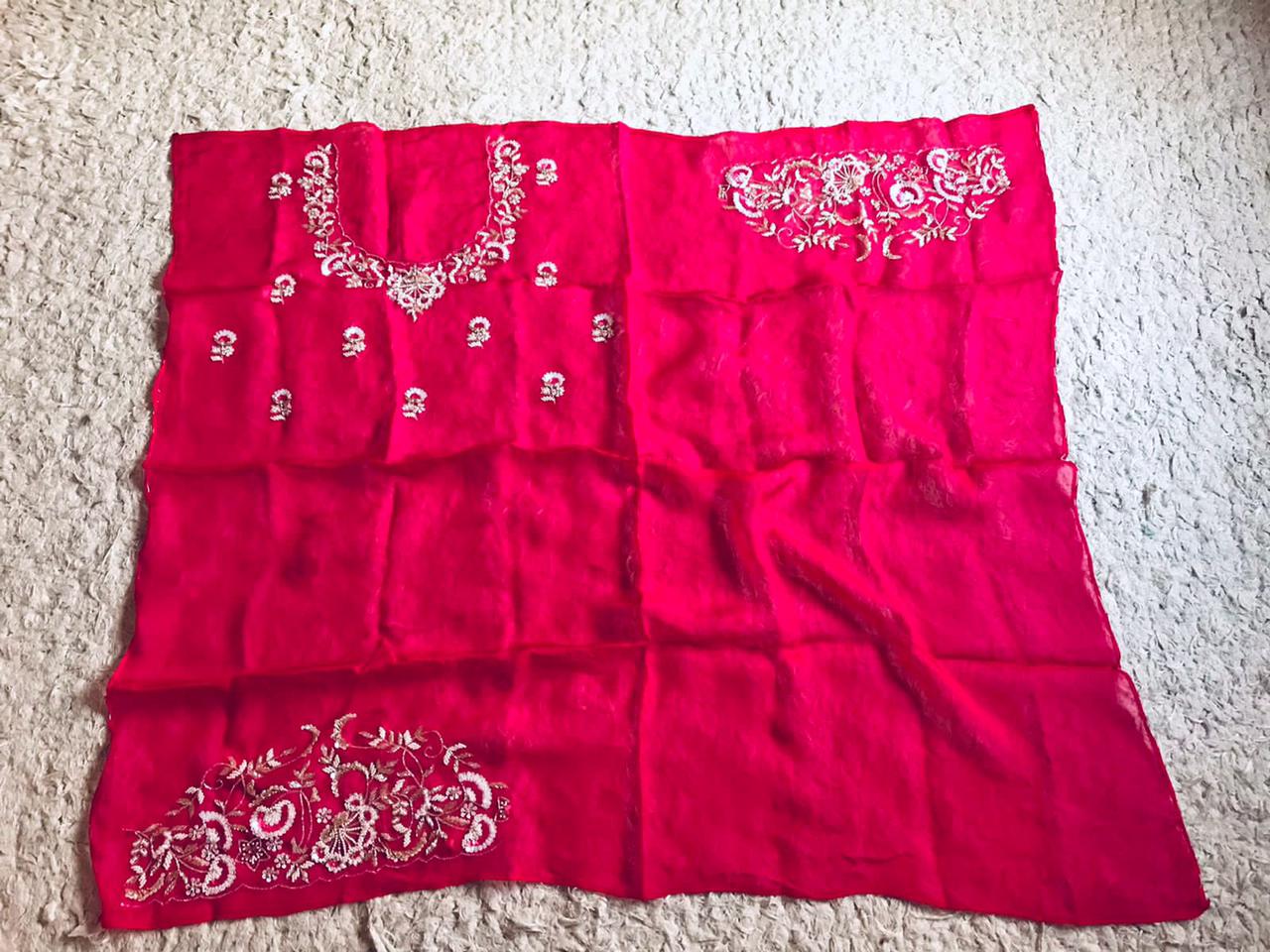 Trending organza silk saree - Saffronfashionindia
