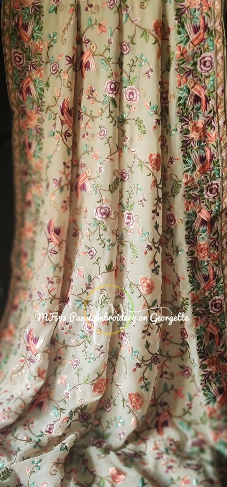 Kiasha Parsi inspired sari - Saffronfashionindia