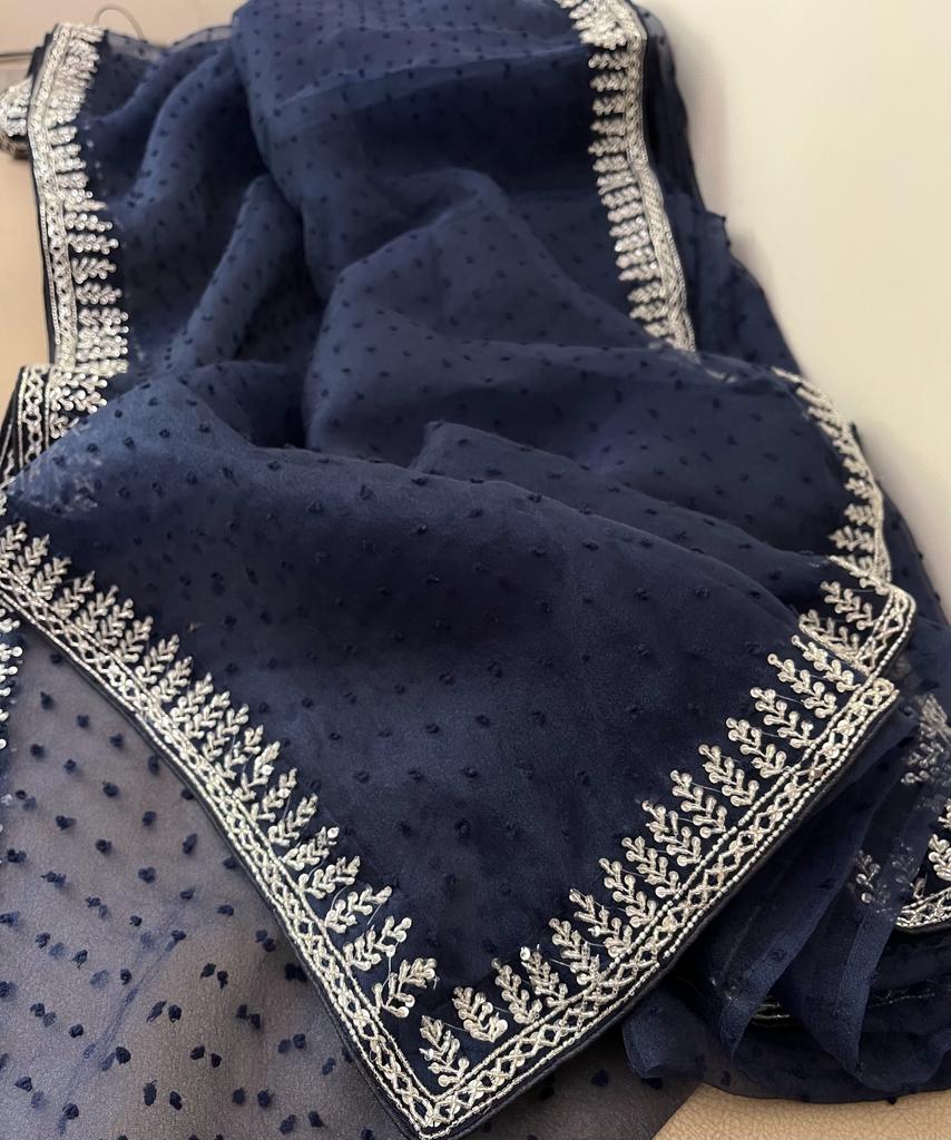 Lavasha organza saree beautiful saree women sari - Saffronfashionindia