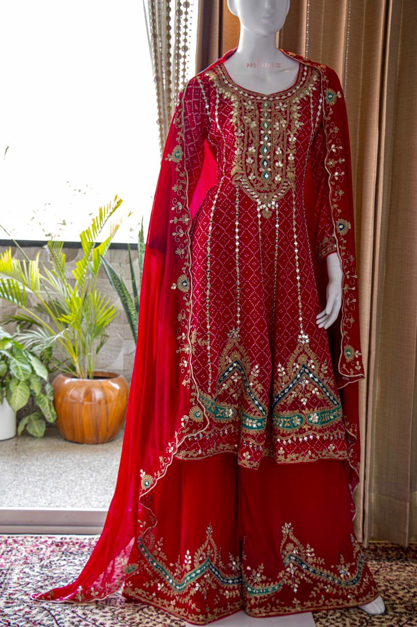 Faiza Anarkali Pakistani dress - Saffronfashionindia