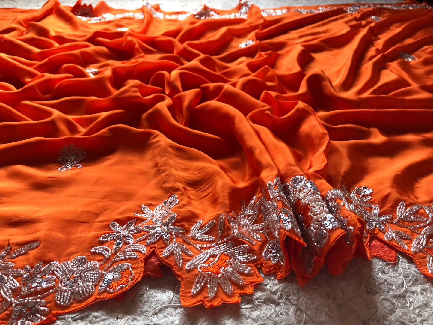 Rasha premium crepe silk saree - Saffronfashionindia