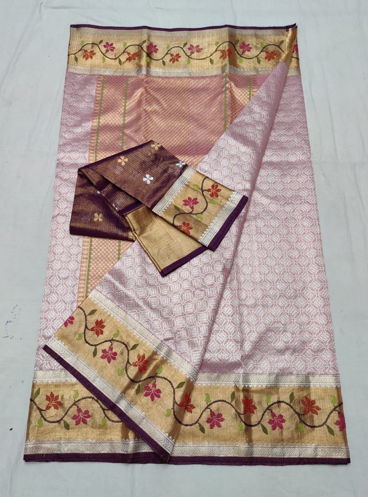 Jamawar zari kota sarees Indian saree - Saffronfashionindia