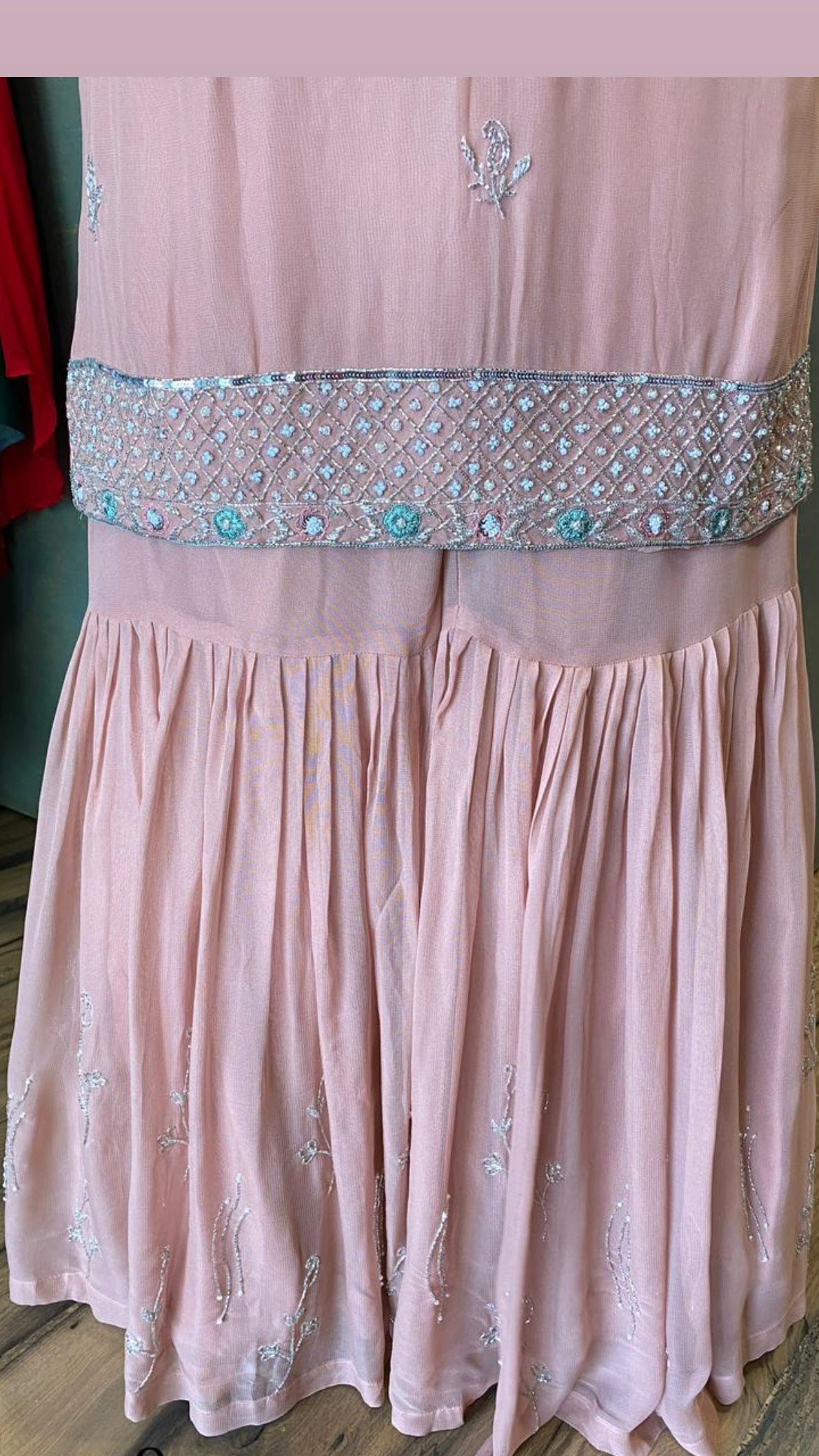 Jinaha pink beautiful dress bridesmaid dress - Saffronfashionindia