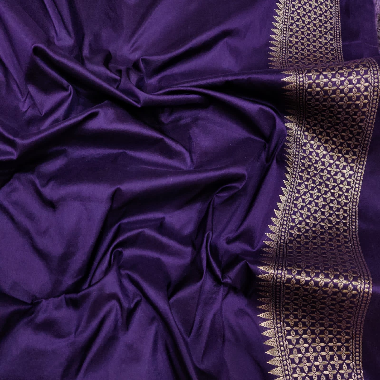 Gemeie Katan silk handwoven saree Saffronfashion