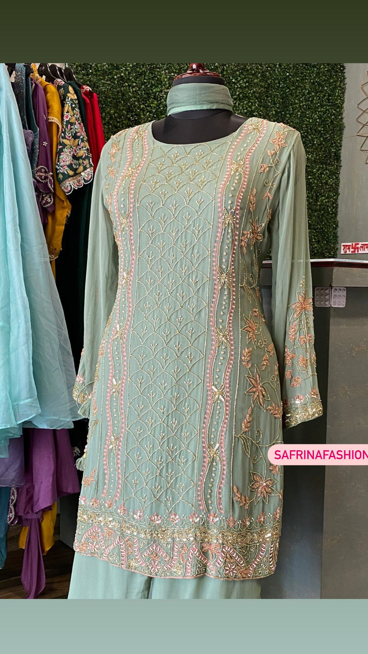 Namani suit Pakistani suit - Saffronfashionindia
