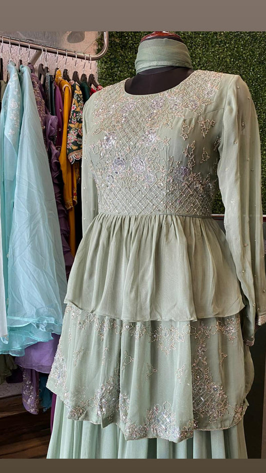 Lavisha indowestern dress gown - Saffronfashionindia