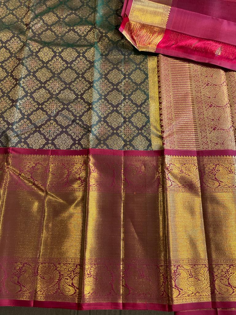 Kanjivaram silk rich sarees - Saffronfashionindia