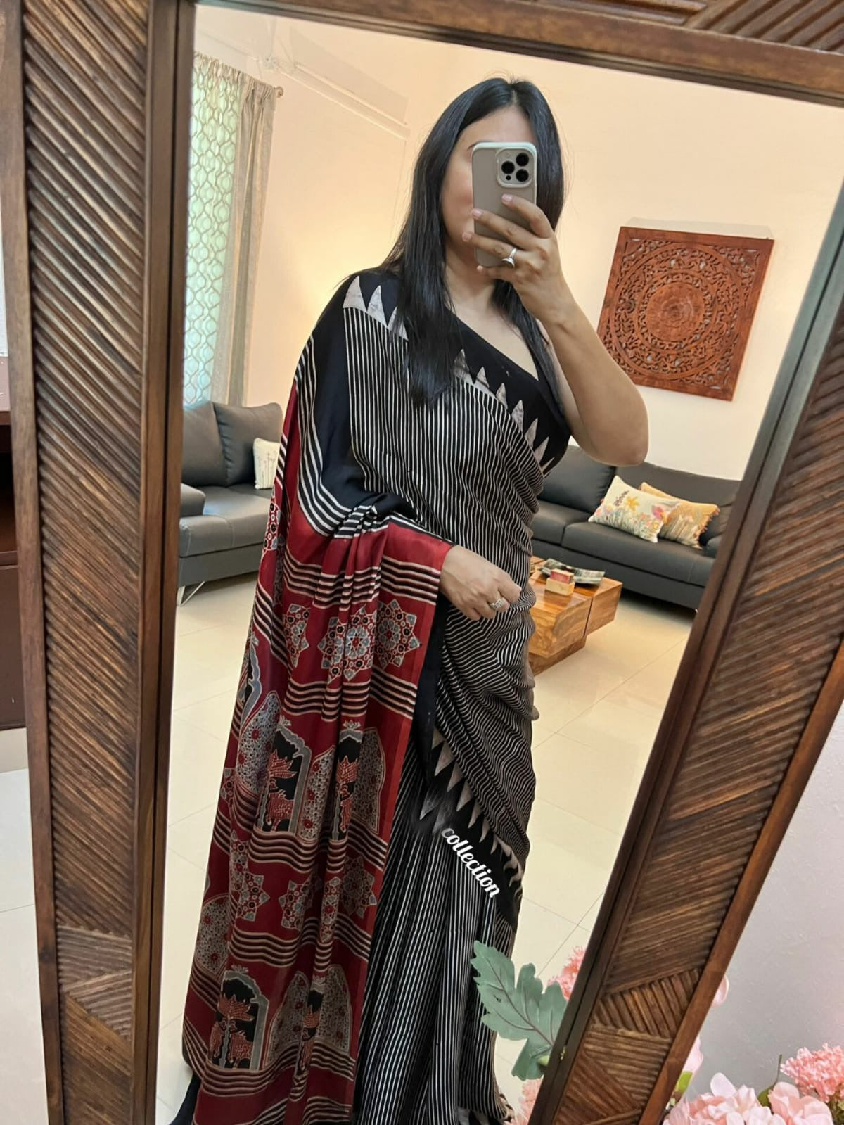 Vanisha amrakhand modal silk saree - Saffronfashionindia