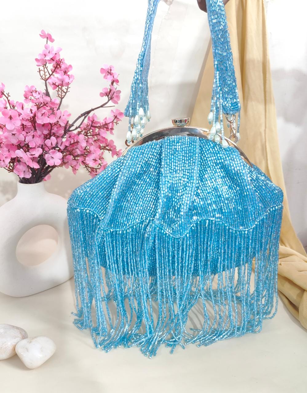 Fringes clutches partywear clutch - Saffronfashionindia