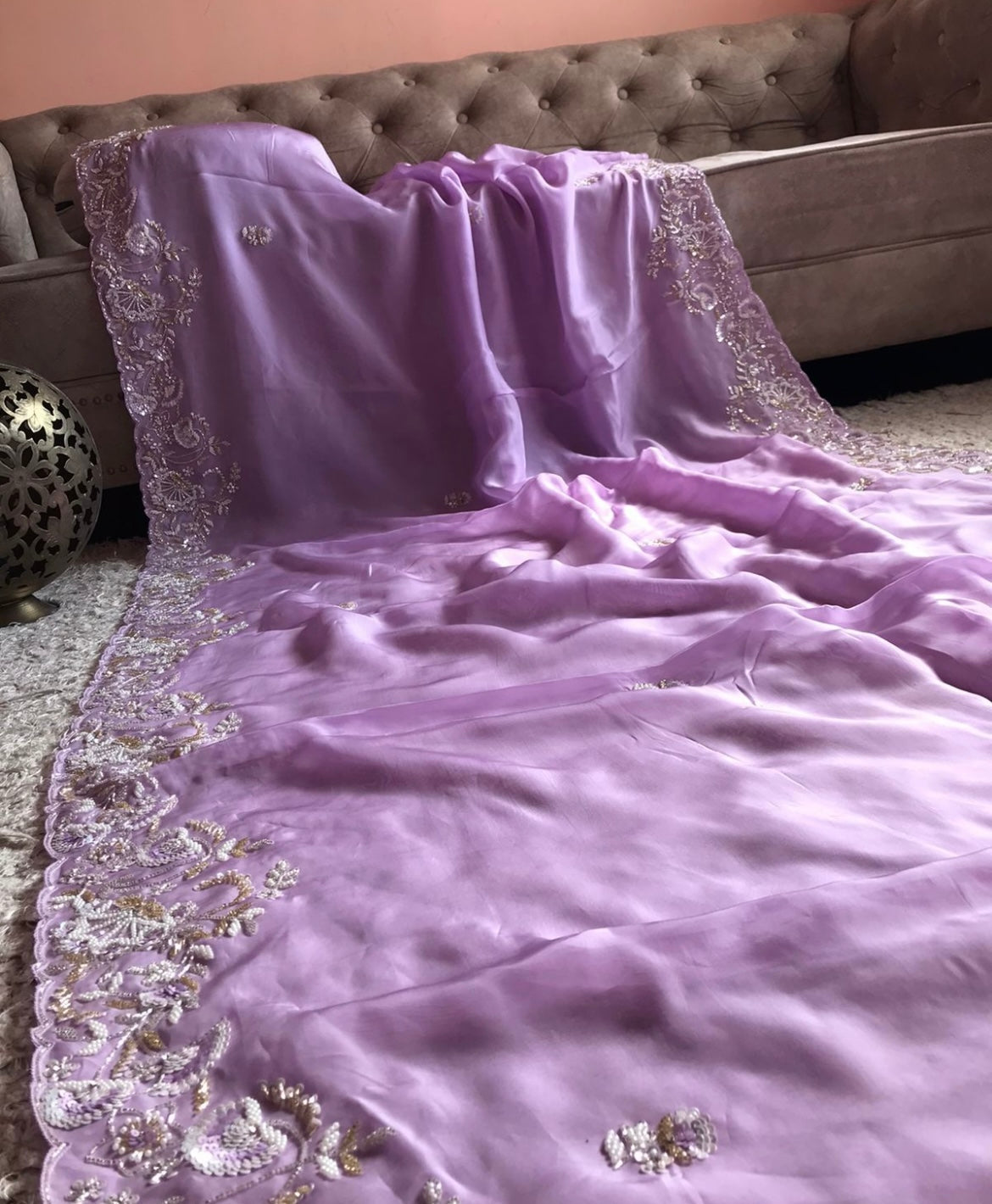 Trending organza silk saree - Saffronfashionindia
