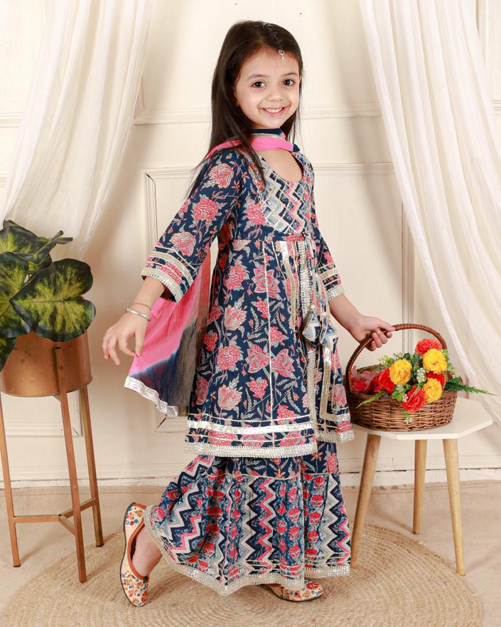 Pavish Anarkali kids dresz - Saffronfashionindia