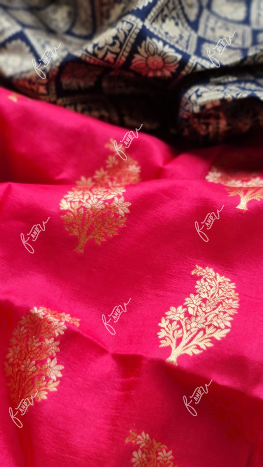 Munga floral crepe sarees - Saffronfashionindia