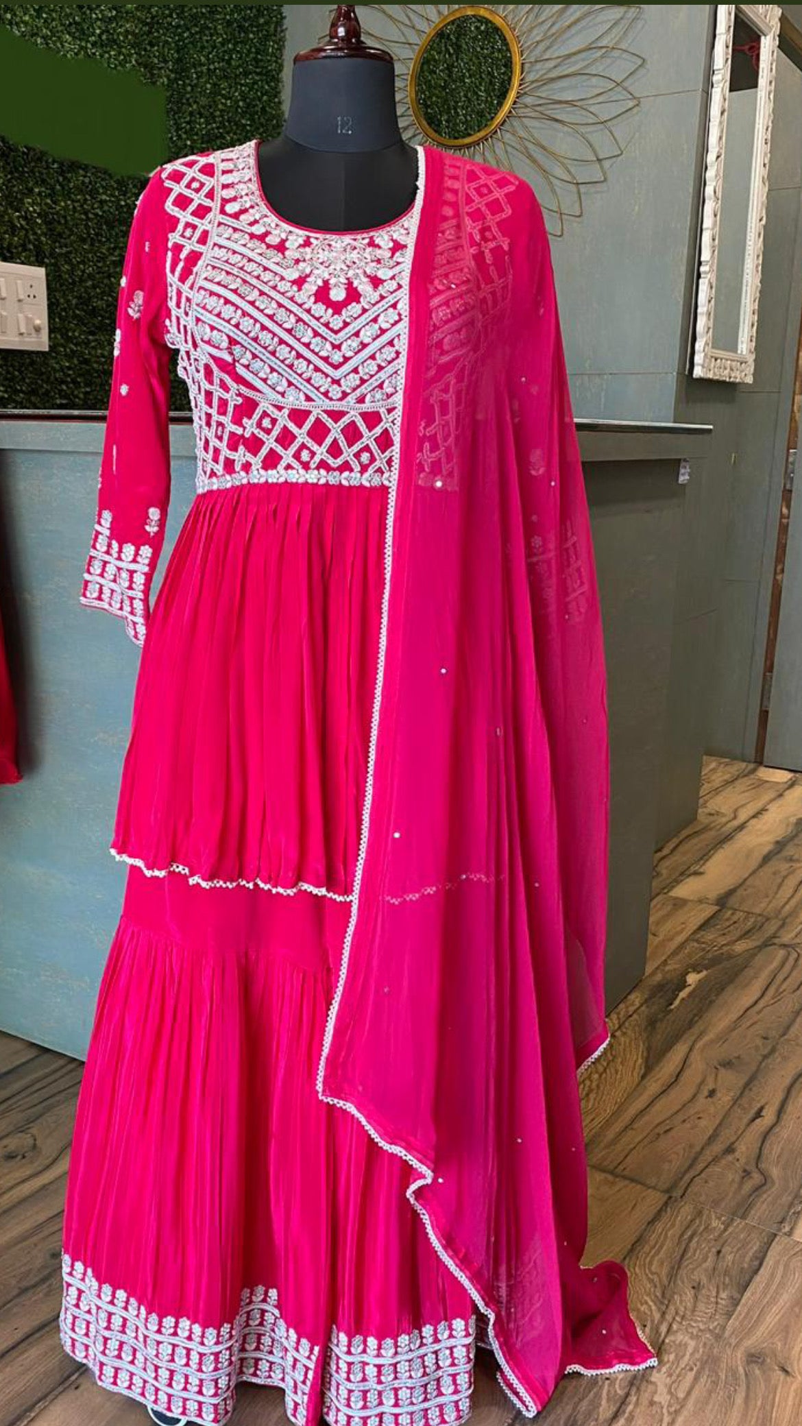 Shivir peplum kurta dress - Saffronfashionindia