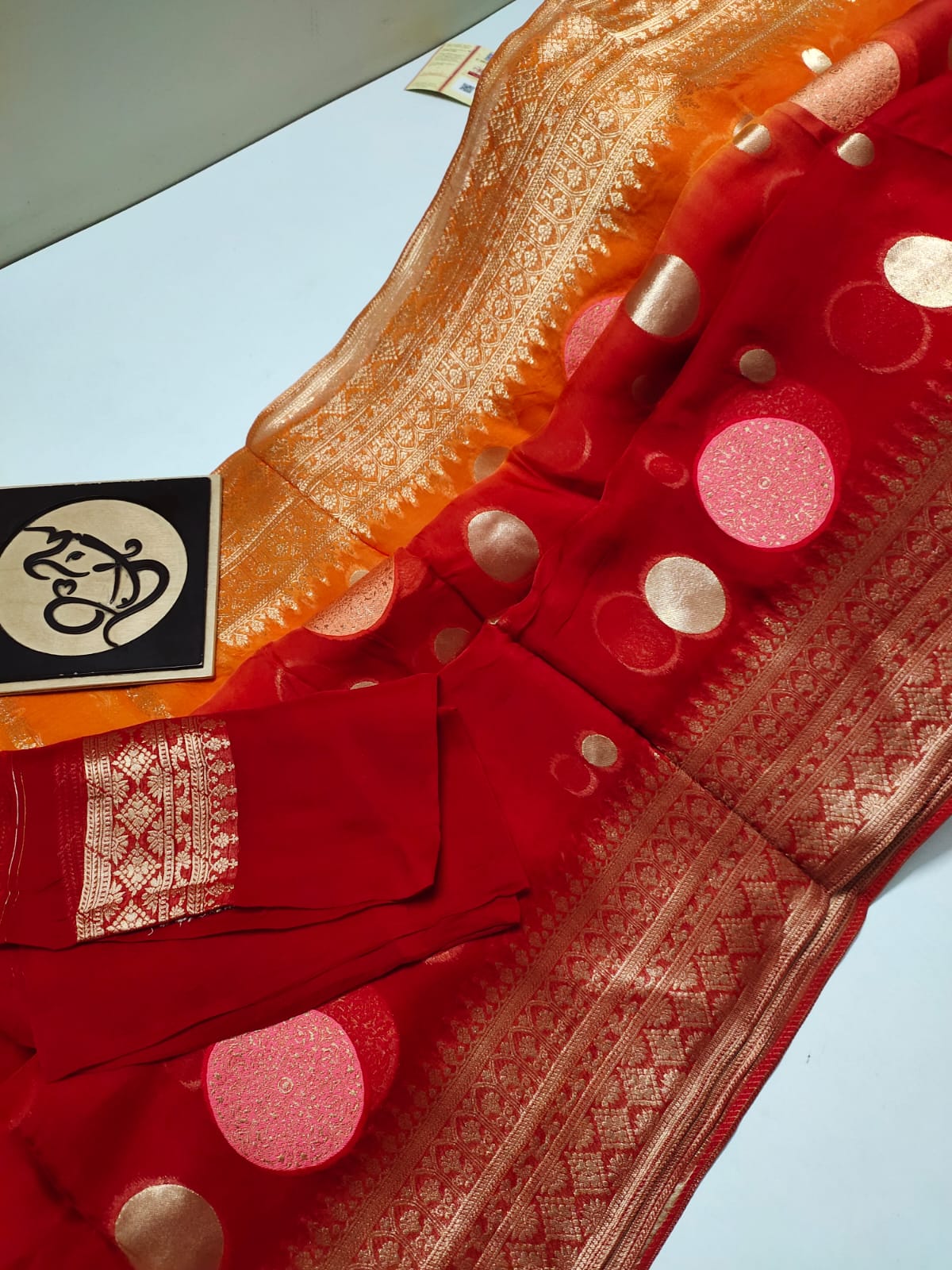 Kruti organza Indian saree - Saffronfashionindia