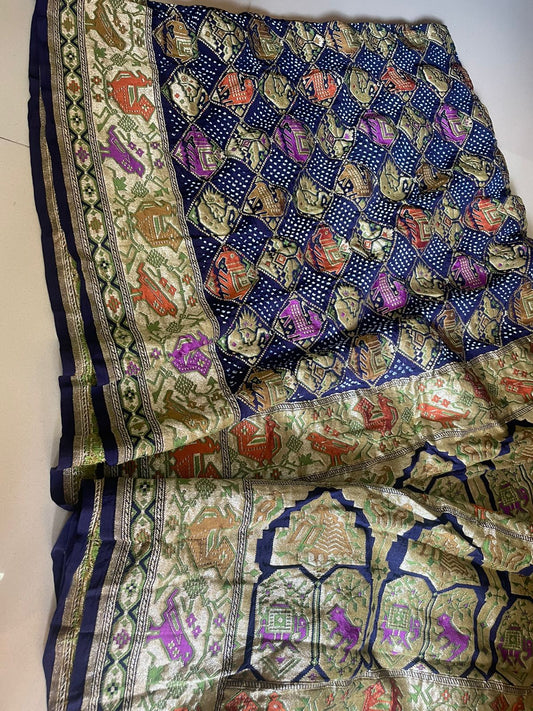 Kivi gorgette Indian Pakistani dupatta - Saffronfashionindia
